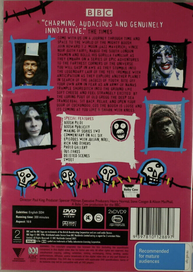 DVD THE MIGHTY BOOSH 2 Comedy Special Features TV Series ABC 2 Disc Set BBC