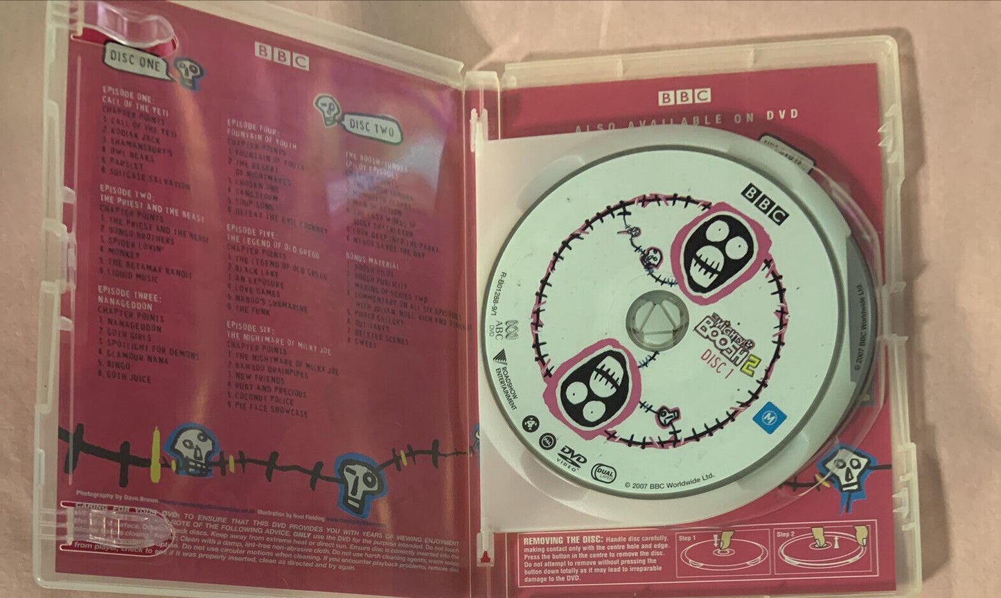 DVD THE MIGHTY BOOSH 2 Comedy Special Features TV Series ABC 2 Disc Set BBC