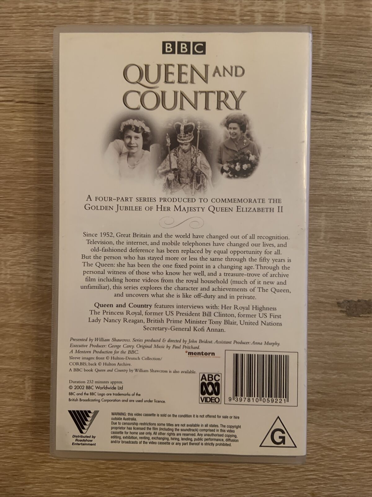 VHS QUEEN & COUNTRY THE BBC TV Series CELEBRATING The Golden Jubilee 1952 - 2002