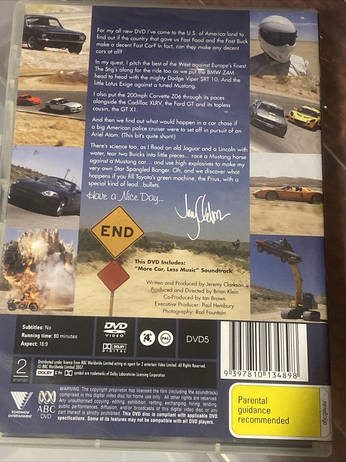 DVD CLARKSON The Good The Bad The Ugly 2007 Jeremy Clarkson Soundtrack BBC NEW