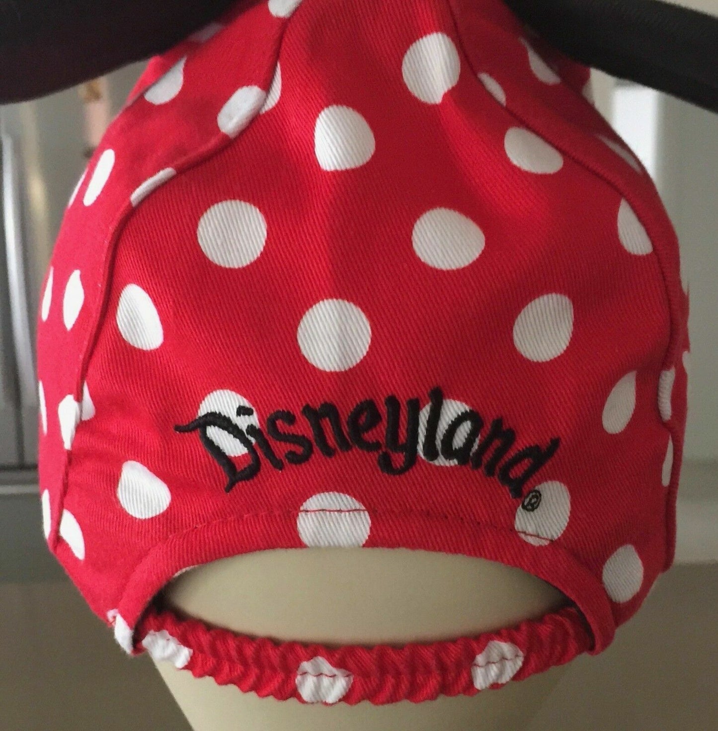 MINNIE MOUSE Baseball Cap Hat Red Black & White Disneyland Souvenir Toddler NEW
