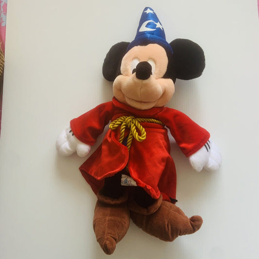 MICKEY MOUSE Sorcerer's Apprentice Disneyland Resort FANTASIA Plush Toy NEW 50cm