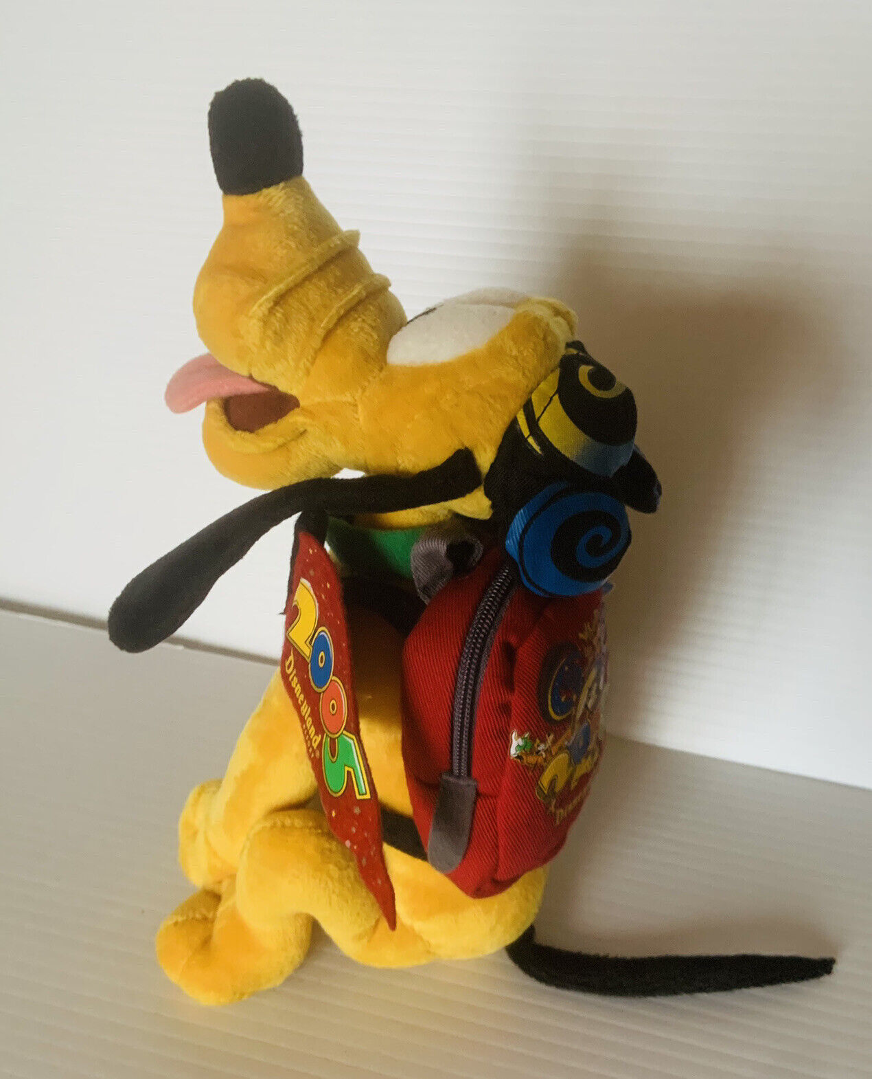 Plush Toy PLUTO Disneyland 2005 BeanBag Walt Disney World Theme Park Edition NEW