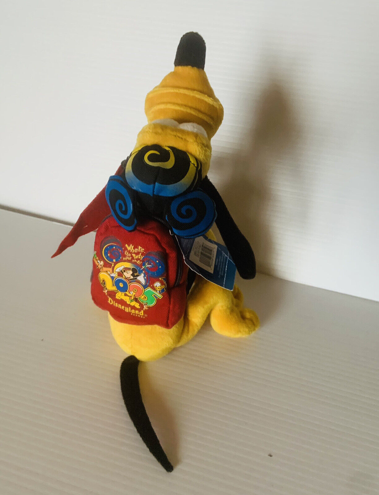 Plush Toy PLUTO Disneyland 2005 BeanBag Walt Disney World Theme Park Edition NEW