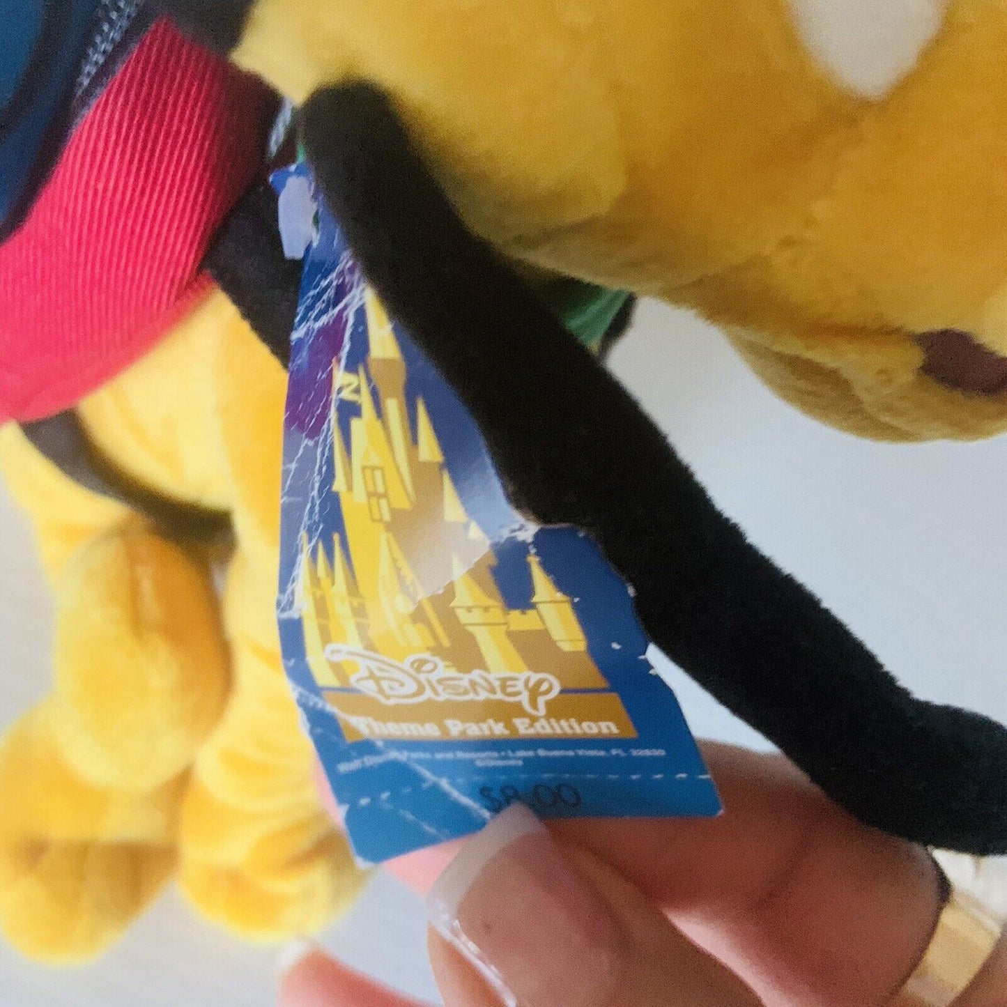 Plush Toy PLUTO Disneyland 2005 BeanBag Walt Disney World Theme Park Edition NEW