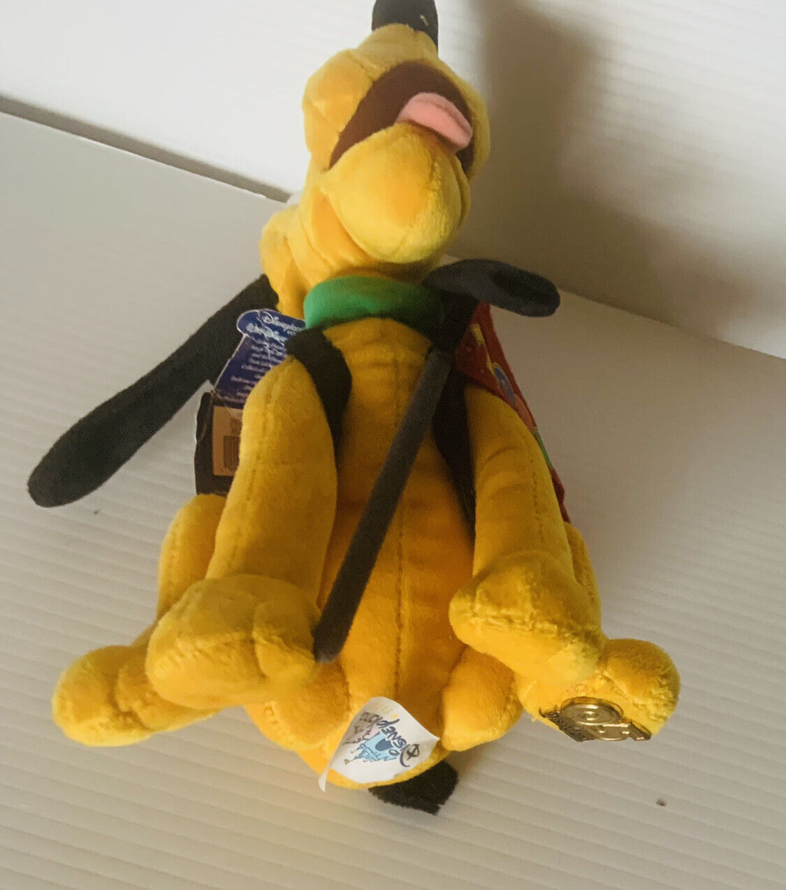 Plush Toy PLUTO Disneyland 2005 BeanBag Walt Disney World Theme Park Edition NEW