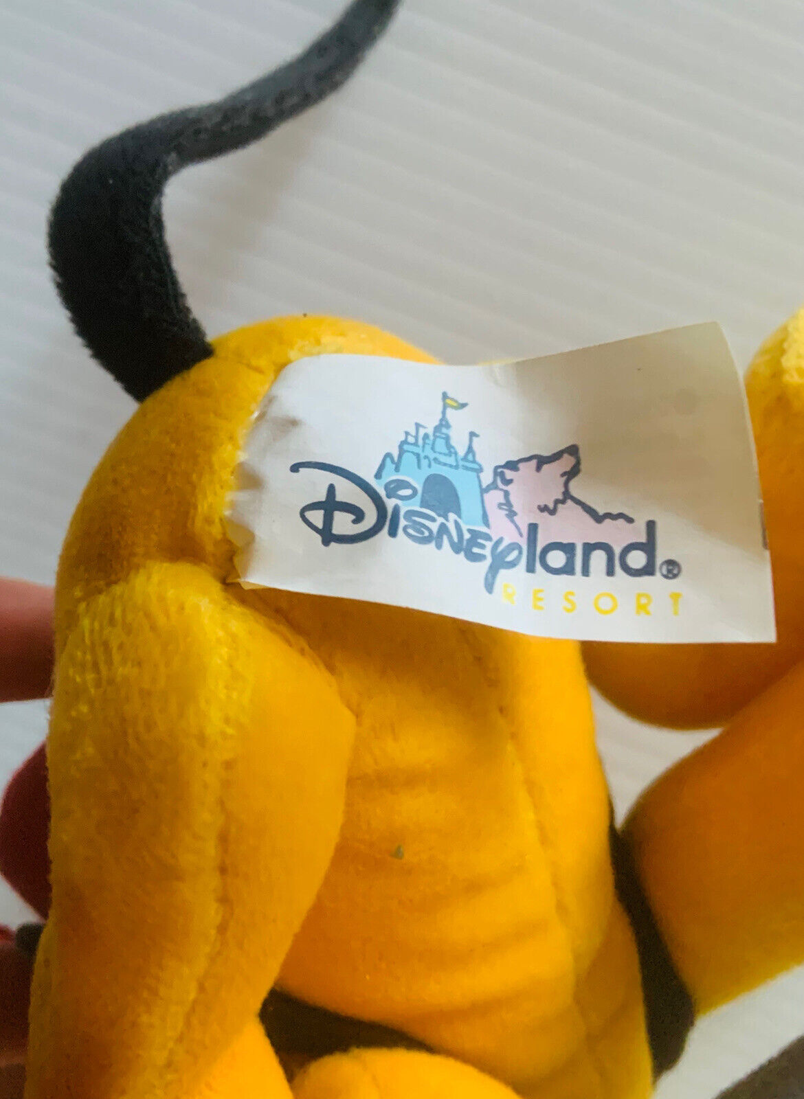 Plush Toy PLUTO Disneyland 2005 BeanBag Walt Disney World Theme Park Edition NEW