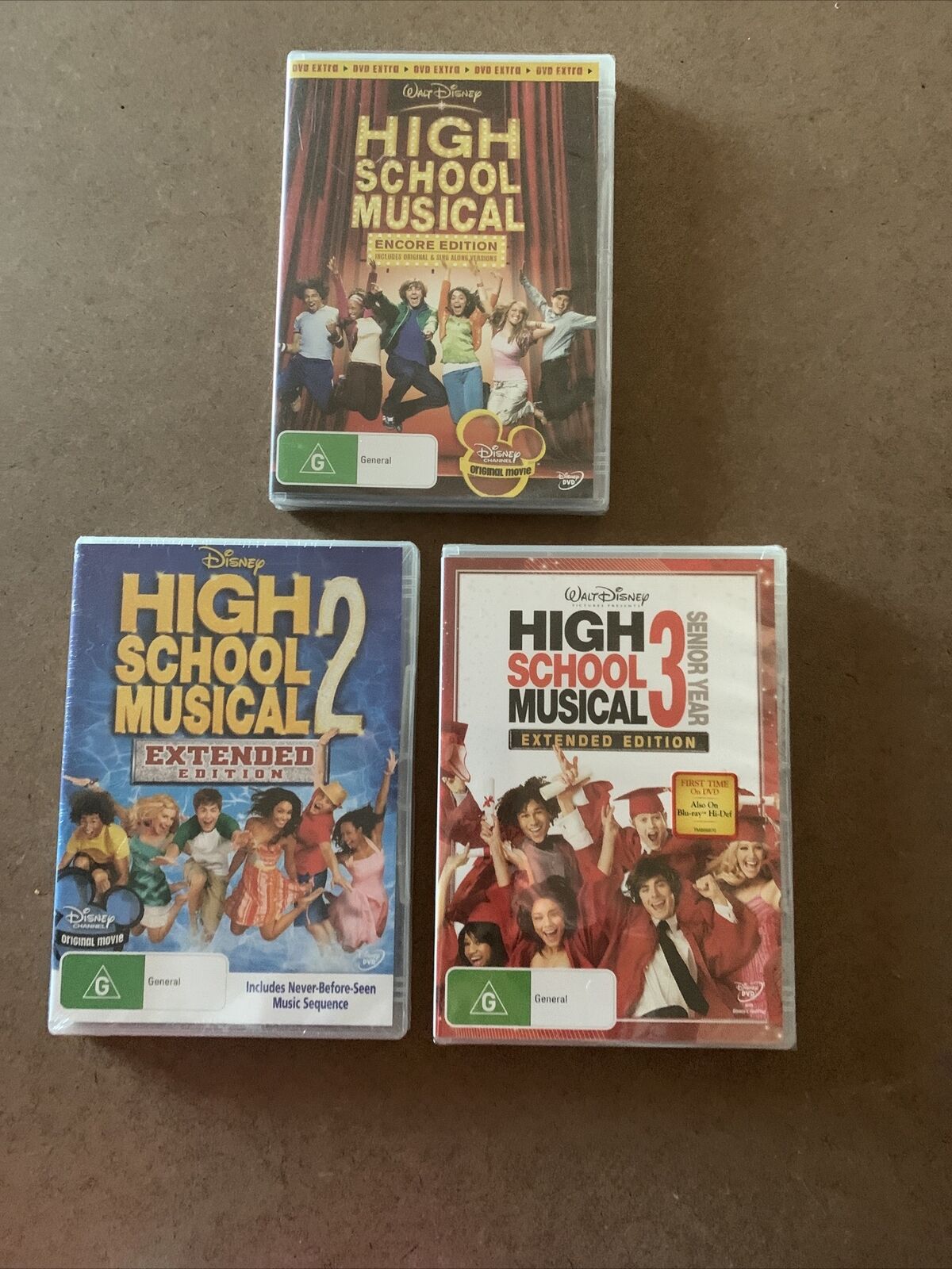 DVD HIGH SCHOOL MUSICAL 3 Movie Bundle 1 2 3 2006 Disney Channel Sealed NEW