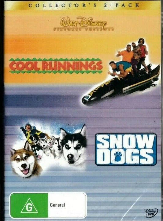 DVD COOL RUNNINGS & SNOW DOGS Walt Disney 2 Movie Family Comedy Pack Sealed NEW