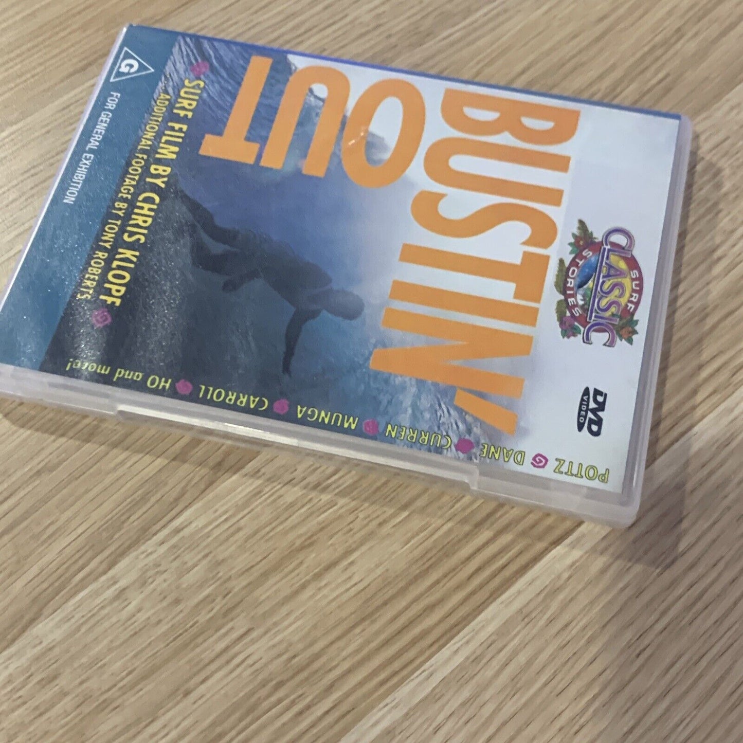 DVD Classic Surf Stories Bustin' Out R4 Surfing  Chris Klopf 45mins