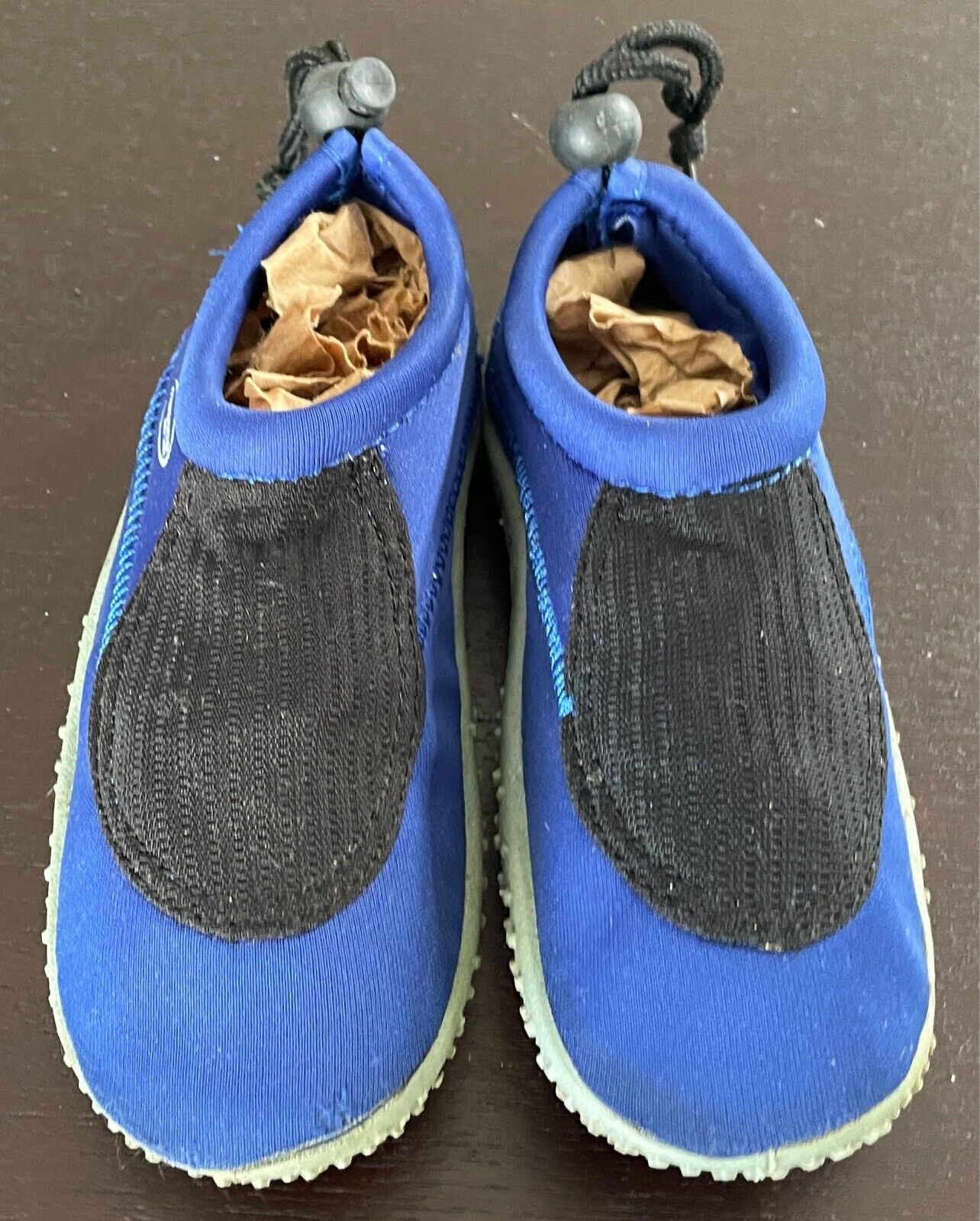 Boys Size 1 MIRAGE Aqua Shoes Blue Neoprene for Dive Surf Swim Beach 19.5cm Long