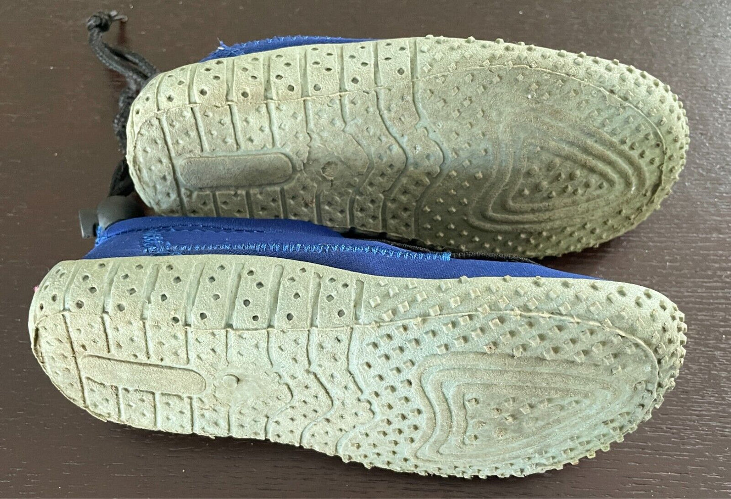 Boys Size 1 MIRAGE Aqua Shoes Blue Neoprene for Dive Surf Swim Beach 19.5cm Long