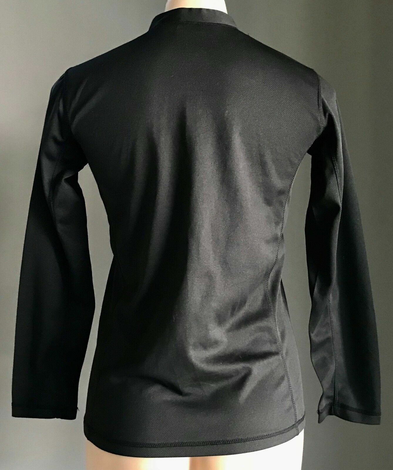 RIP CURL Sports Top Black 1/2 Zip High Neck L/Sleeve Girls Size 14 Ladies 10 NEW