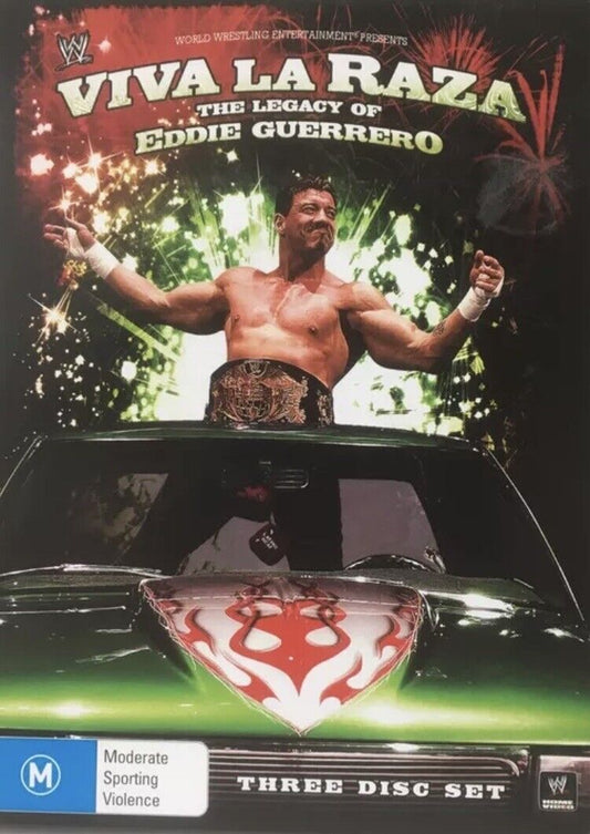 DVD WWE VIVA LA RAZA THE LEGACY OF EDDIE GUERRER Slip Cover Wrestling 3 Disc Set
