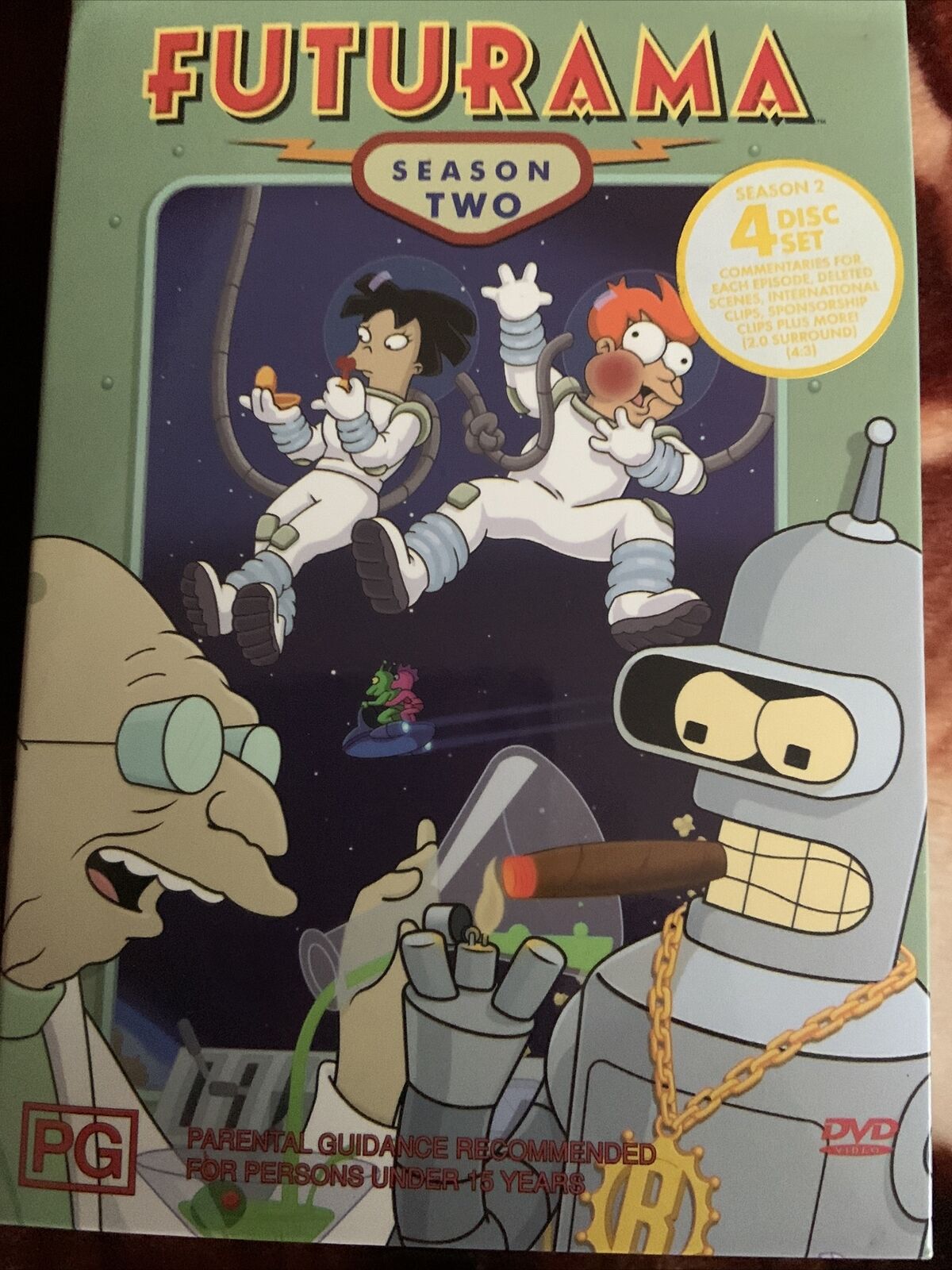 DVD FUTURAMA Season 2 4 Disc Set 2003 FATBOX  2003 Matt Groening TV Series