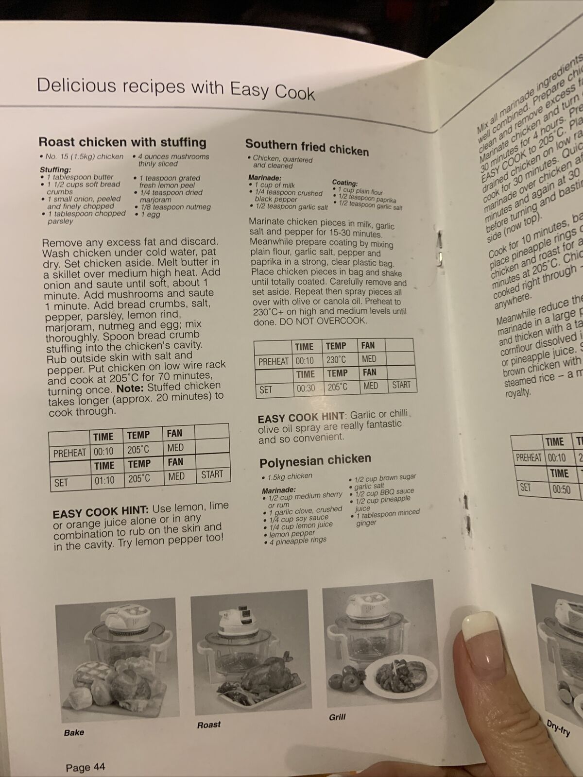 Cookbook EASYCOOK Health Oven & Instruction Manual 1990s Luminarc Australian PB