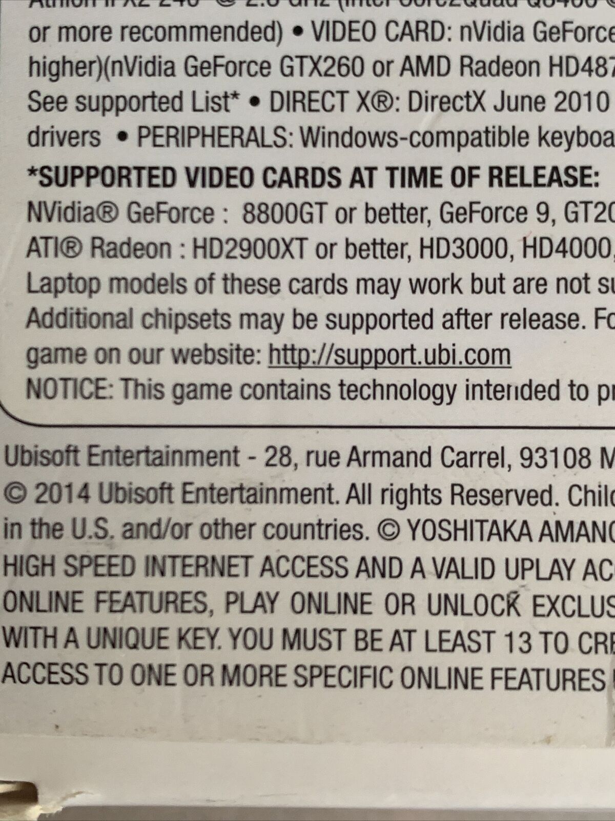 PC Deluxe Edition CHILD OF LIGHT Digital English 2014 *NO KEYRING New In Box