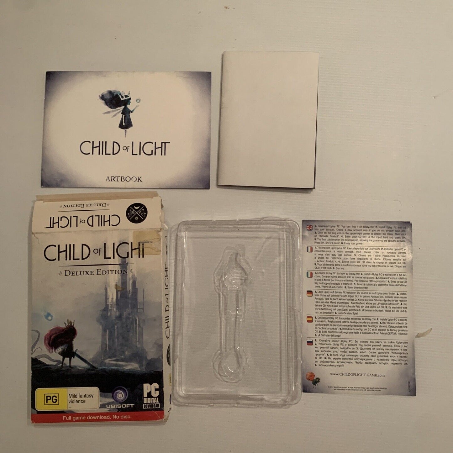 PC Deluxe Edition CHILD OF LIGHT Digital English 2014 *NO KEYRING New In Box