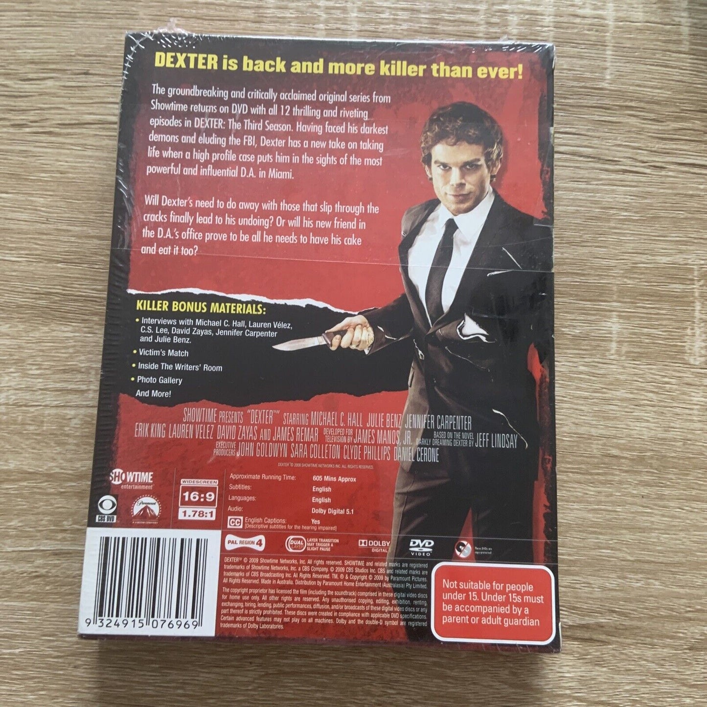 DVD DEXTER The Third Season 3rd Box Set Restricted Killer Bonus NEW TV Series