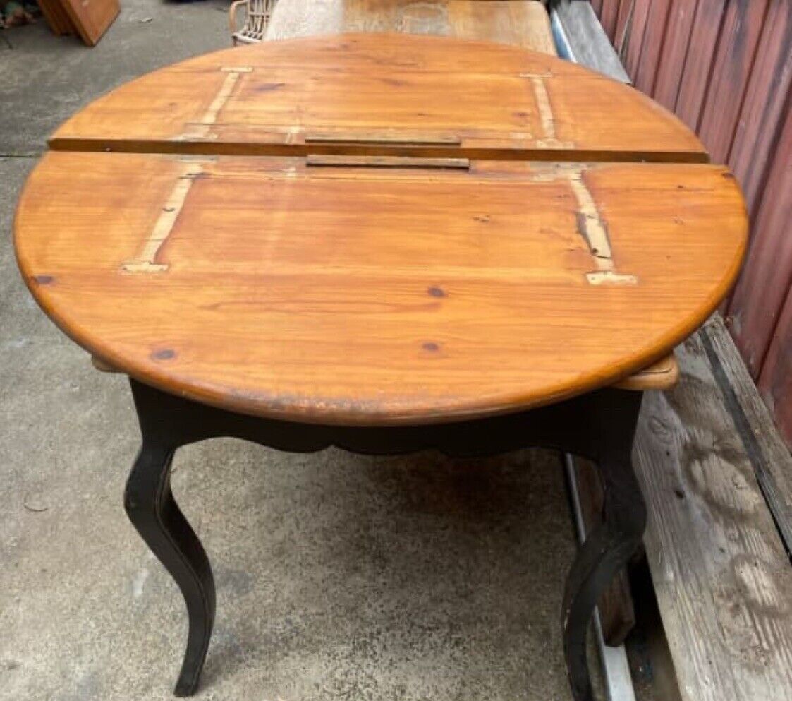 1980’s Round 1200mm Dining Table Top Aged Pine Solid Replacement NO LEGS