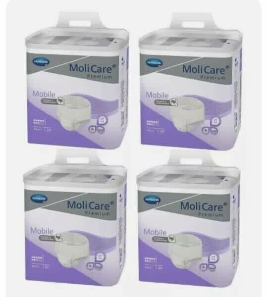 MOLICARE Pull ups Premium 8 Drop Size XL Moli Care Incontinence 4 Packs x 14 LOT