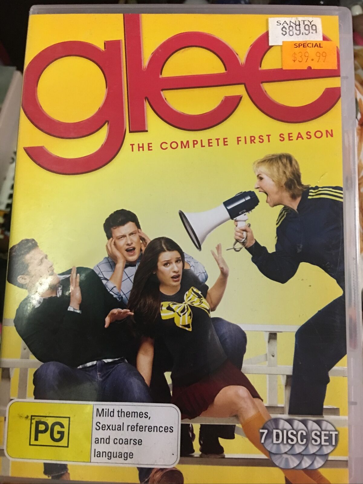 GLEE Complete SEASON 1 DVD 2011 7 Disc Set Like NEWRRP $89.99