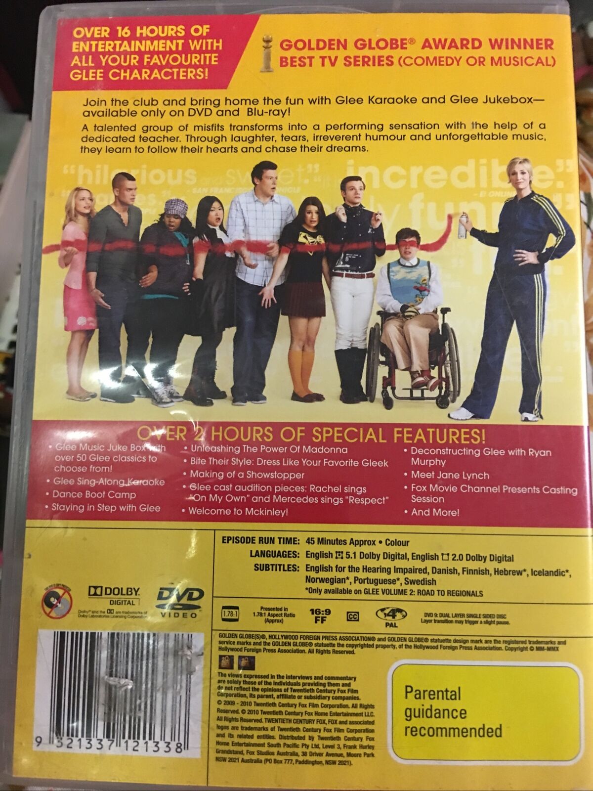 GLEE Complete SEASON 1 DVD 2011 7 Disc Set Like NEWRRP $89.99