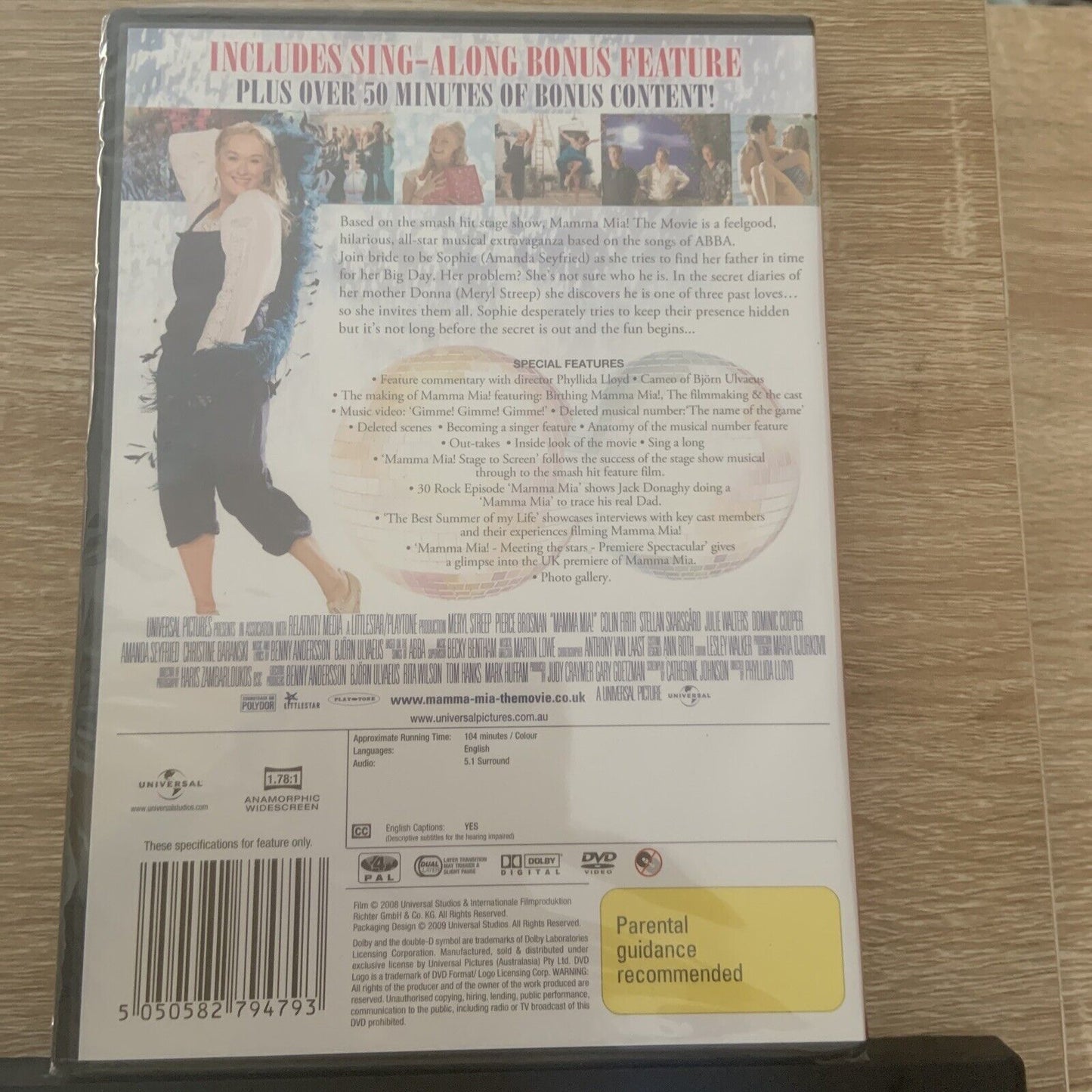 DVD MAMMA MIA! After Party Edition Streep Brosnan 2008 Sealed ABBA NEW