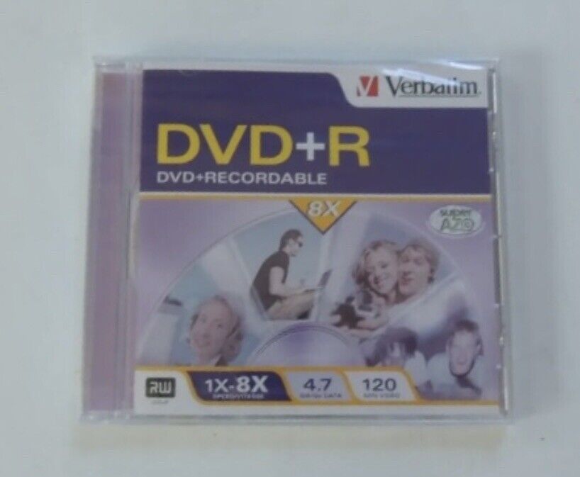 VERBATIM DVD-R Recordable 120 Mins 1X - 8X 4.7GB BLANK Disc Super A20 Sealed NEW