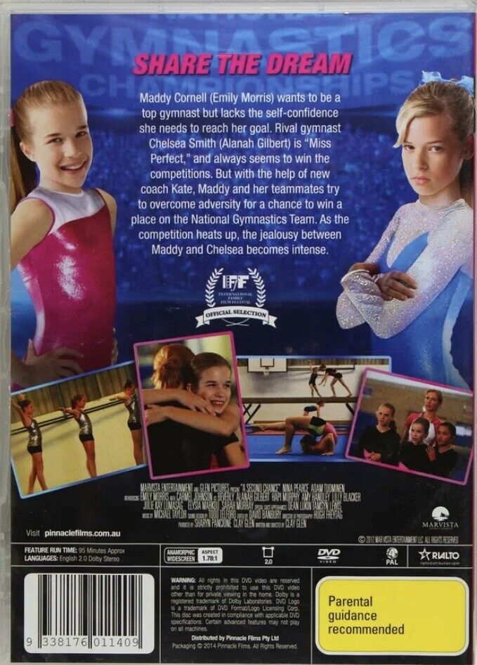 DVD A SECOND CHANCE Movie R4 Australian WAG Gymnastics Unsealed NEW
