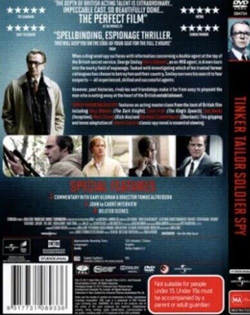 DVD TINKER TAILOR SOLDIER SPY 2011 MOVIE Colin Firth Like NEWCondition