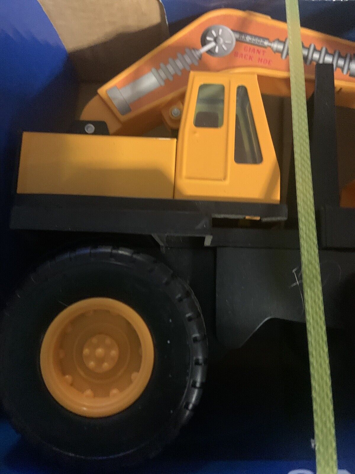 STEEL RODER TOY TRUCK 25cm GIANT BACK HOE Die cast Steel Plastic 3502 Box NEW