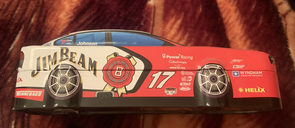 Metal Tin JIM BEAM Ford Racing V8 Supercars Bottle 2008 Wyndham Helix Crane Cams