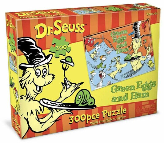 DR SEUSS 300 Pc Jigsaw Puzzle Green Eggs & Ham Kids 6y+ 60.5 x 45.5cm Sealed NEW