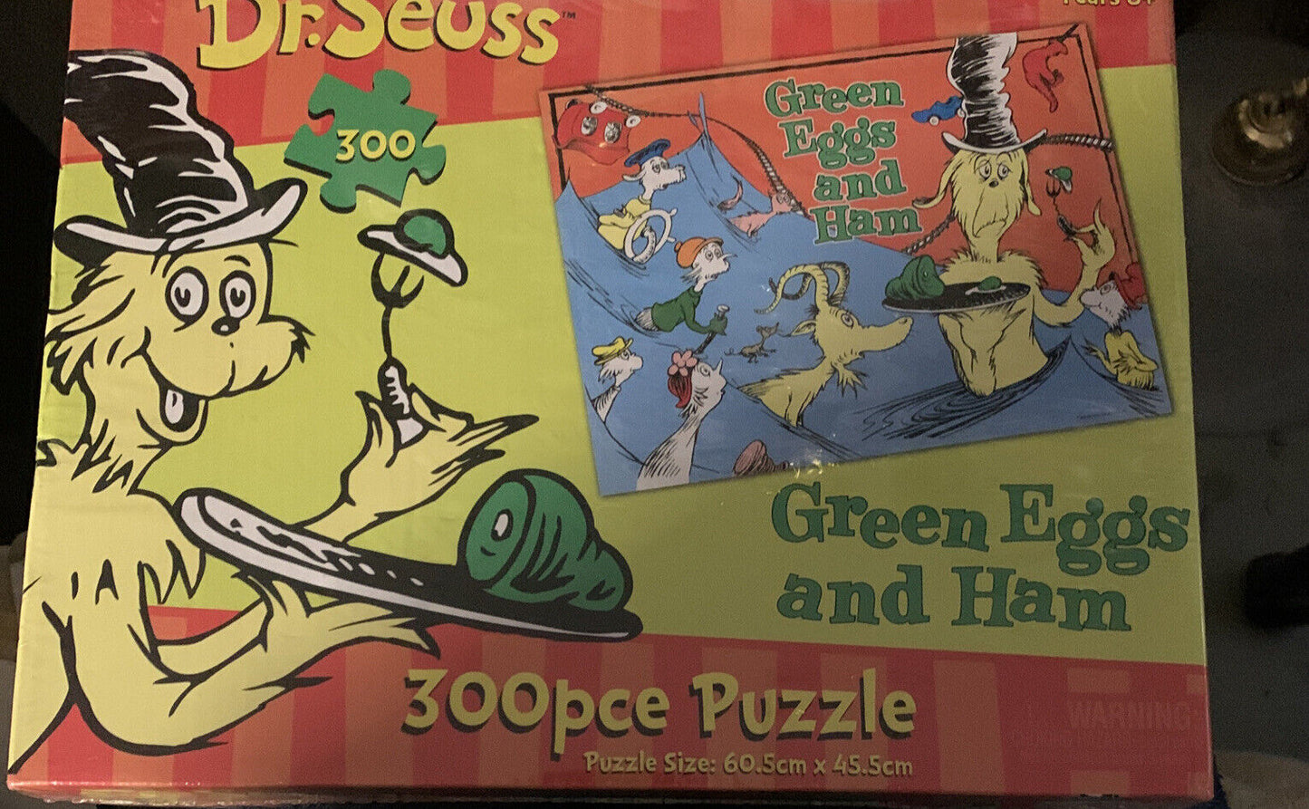 DR SEUSS 300 Pc Jigsaw Puzzle Green Eggs & Ham Kids 6y+ 60.5 x 45.5cm Sealed NEW
