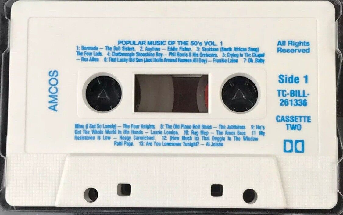 Popular Music Of The 1950s Volume 1 Box Set 4x Audio Tape Cassettes Music