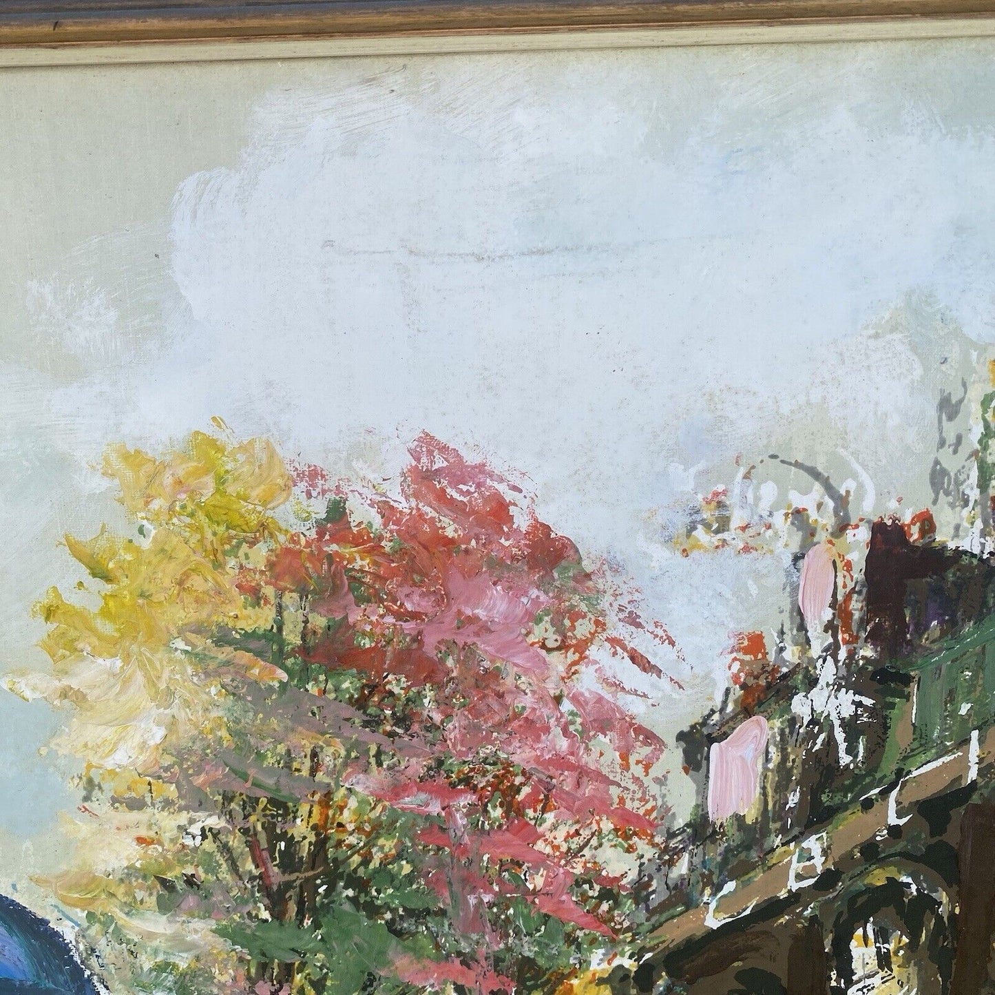 Framed Painting Original Champs-Élysées Avenue in Paris, France Elysee On Canvas