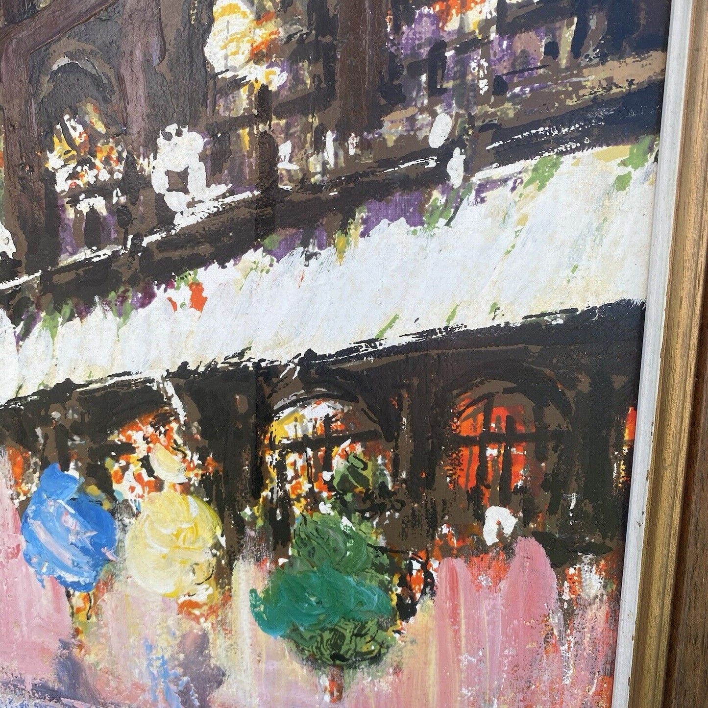 Framed Painting Original Champs-Élysées Avenue in Paris, France Elysee On Canvas