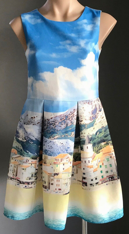 Tween Girl FRIENDS BY JESSE Dress Multi Colour Beach Summer Print Size 6