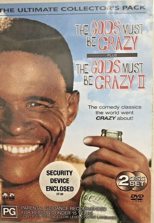 DVD The Gods Must Be Crazy 1 & 2 Comedy Movie N!xau Marius Weyers Sandra Prins
