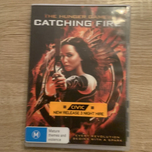 DVD THE HUNGER GAMES CATCHING FIRE Jennifer Lawrence Action Violence Fantasy