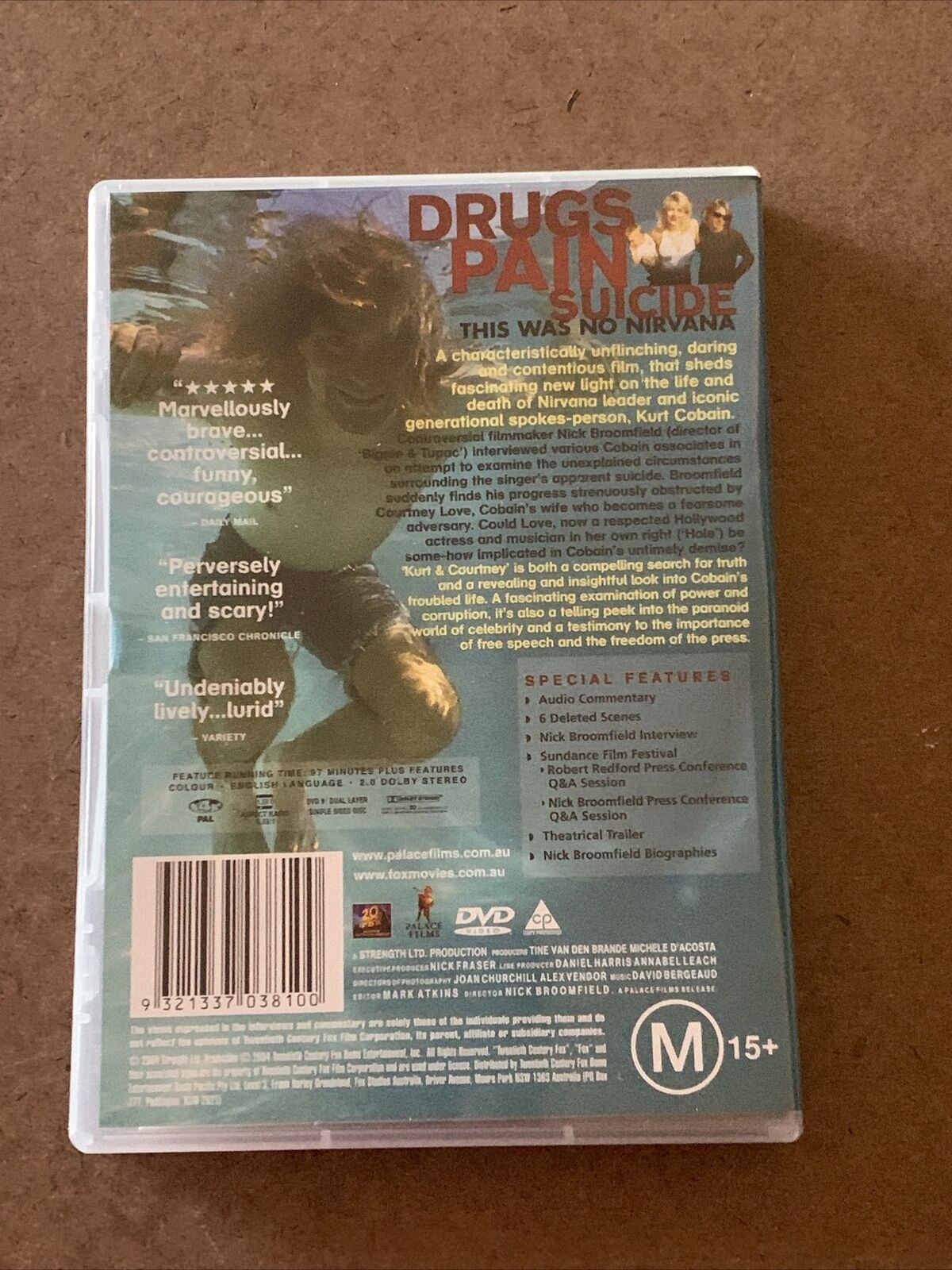 DVD Kurt & Courtney Special Edition Australia R4 Film Love Suicide Nirvana