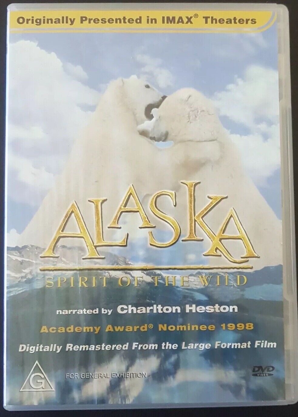 DVD ALASKA SPIRIT OF THE WILD IMAX Narrator CHARLTON HESTON Nature Documentary