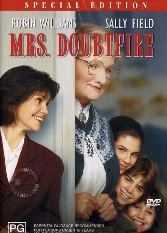 DVD MRS DOUBTFIRE 1993 R4 Robin Williams Sally Field Cult Comedy