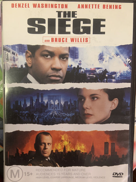 DVD THE SIEGE Action Movie 2006 Bruce Willis Denzel Washington Annette Bening
