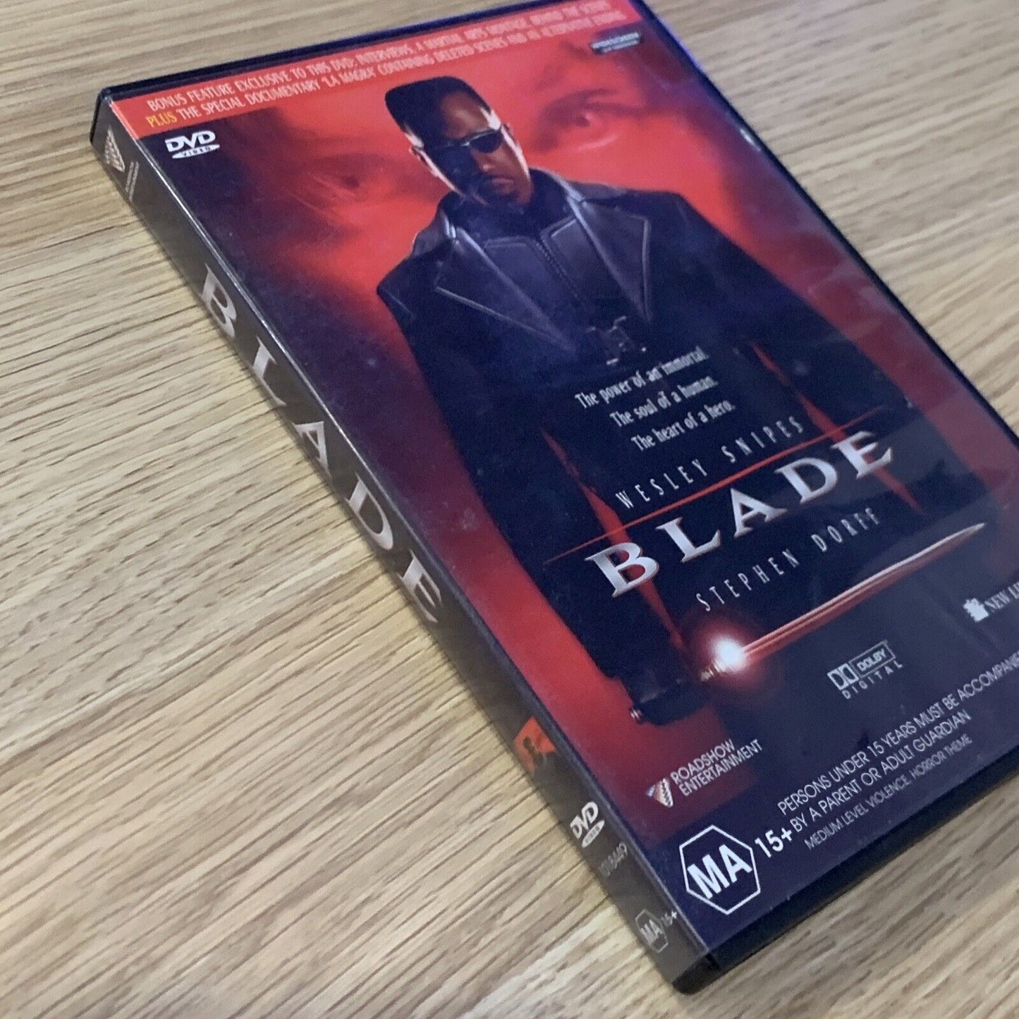 DVD BLADE 1999 R4 PAL Marvel Wesley Snipes Stephen Dorff Action Special Features