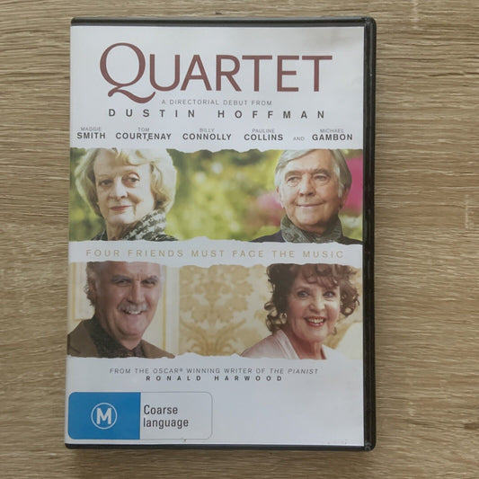 DVD QUARTET Dustin Hoffman Maggie Smith Billy Connolly Comedy Movie Film