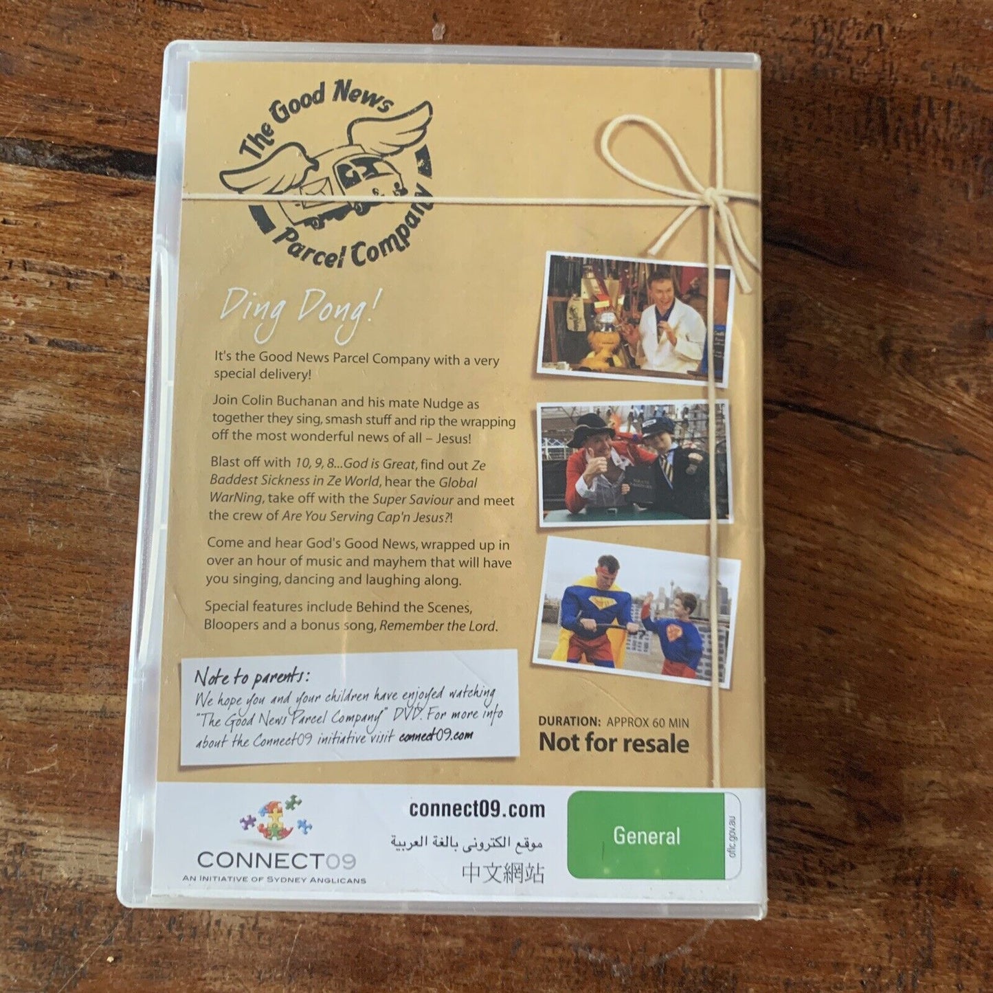 DVD The GOOD NEWS PARCEL COMPANY 2009 Aussie Praise for Families Colin Buchanan
