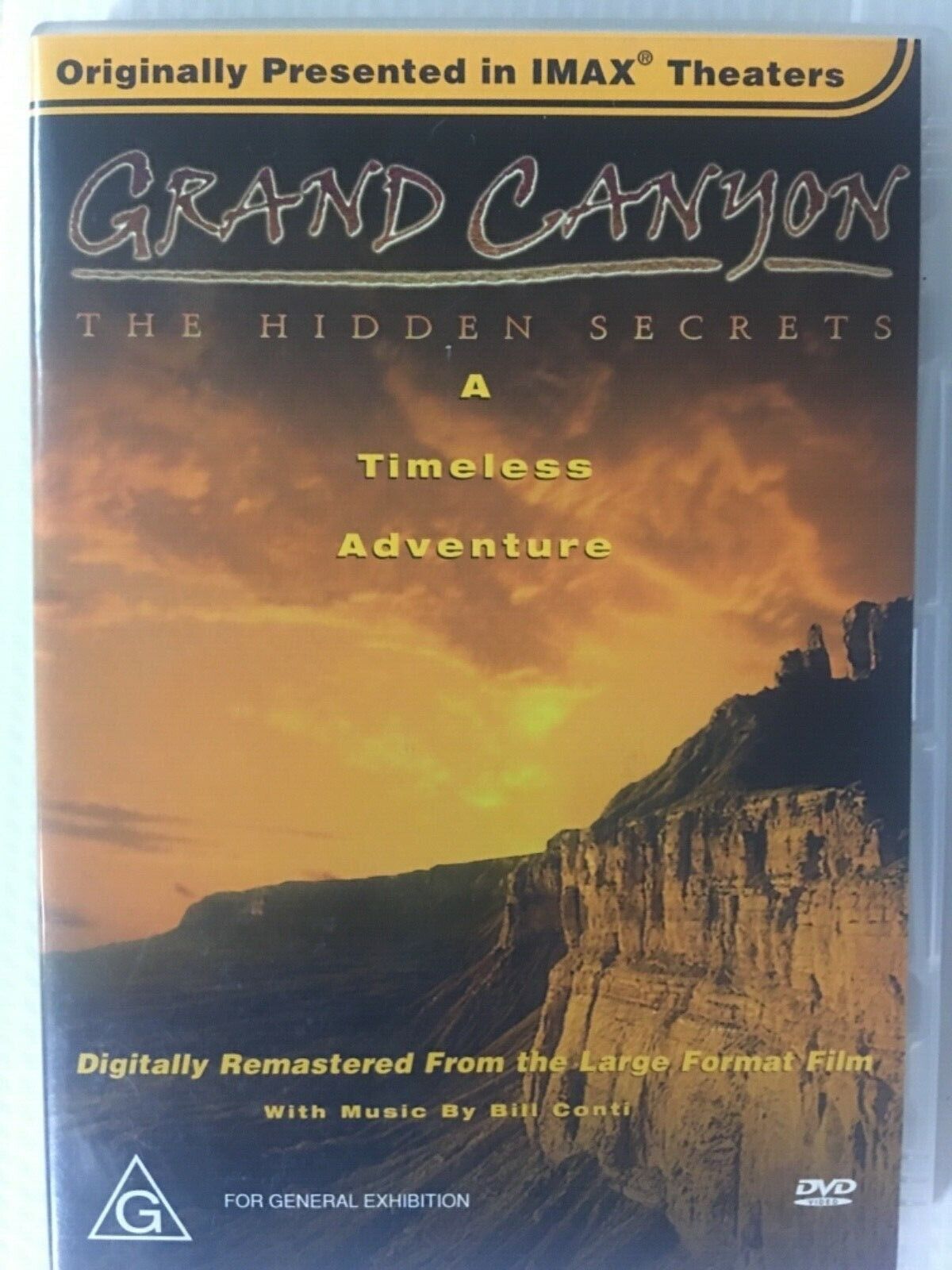 DVD GRAND CANYON – THE HIDDEN SECRETS  A TIMELESS ADVENTURE Documentary