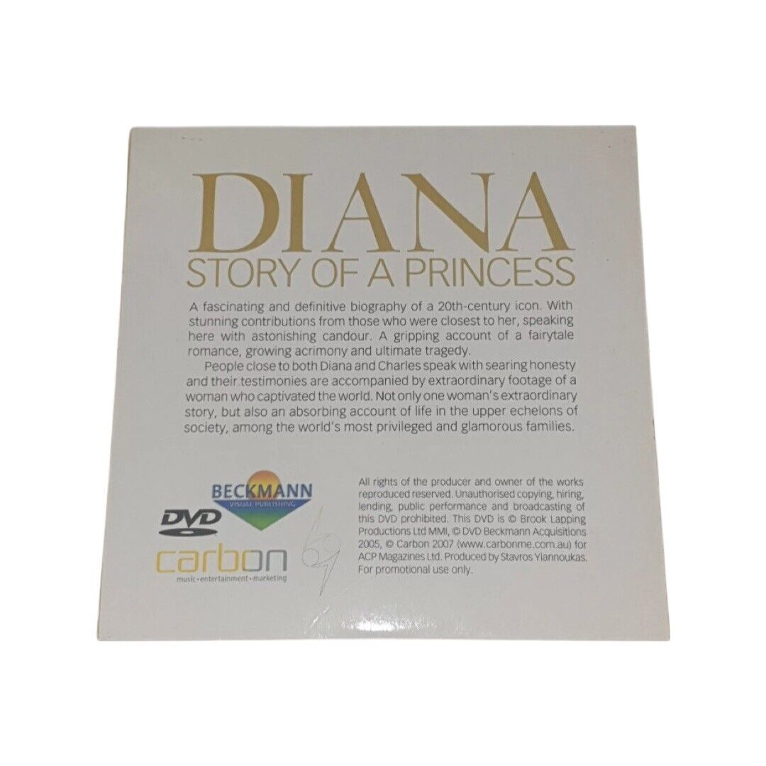 DVD DIANA STORY OF A PRINCESS 2 HOURS HISTORY 2007 Womens Weekly in Jewel Case